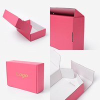 Boîtes d'expédition en carton ondulé personnalisées avec logo, pelliculage mat et gaufrage