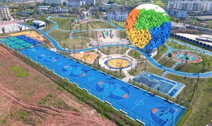 Sân chơi an toàn cho trẻ em mcg ướt đổ hạt cao su EPDM và sàn cao su - Product Image 3