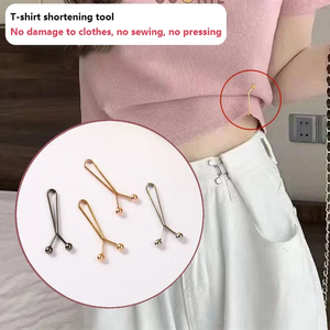 Accessoires portables en fer à boucle détachable pour jeans, jupes et pantalons, attache de taille ajustable, clip de manche réglable - Product Image 3