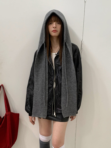 Ensemble tendance bonnet et écharpe à <span class=keywords><strong>capuche</strong></span> pour <span class=keywords><strong>femme</strong></span> – Cache-cou <span class=keywords><strong>tricot</strong></span>é chaud pour l'hiver - Product Image 3