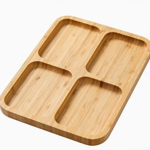 Bandeja de Madera para Delicatessen con Divisiones, Plato para Queso, Frutas y Postres, Uso Residencial - Product Image 5