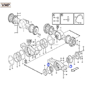 VOE11103242 - Anillo de Sellado para Cargadoras de Ruedas L180F HL, L110H, L180H HL, L110G, L150G, L180F, L120G, L150H, L110F, L120F - VMP - Product Image 3