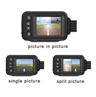 Caméra de tableau de bord de voiture de moto de marque personnalisée 720P caméra de véhicule automatique IP68 enregistreur DVR étanche double objectif caméra de vélo moto