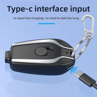 Banque d'alimentation portable de poche mini 1500 mAh haute capacité avec charge rapide 12W et interface d'entrée Type-C haute efficacité