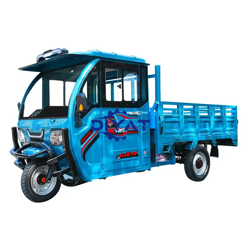 تريسيكل زراعي لنقل البضائع شاحنة تسليم للمواقع هندسية ثلاثية العجلات