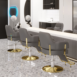 Sillón de <span class=keywords><strong>Barbero</strong></span> Hidráulico Reclinable de Cuero Resistente para Salón, con Rotación de 360 Grados y Altura Ajustable, para <span class=keywords><strong>Taller</strong></span>, Venta al por Mayor - Product Image 4