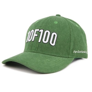 Gorra de Béisbol Unisex de 6 Paneles en Pana Verde, Personalizable al por Mayor, Tejido Impermeable, Deportiva y Formal para Adultos, con Visera Curva y Bordado - Product Image 1