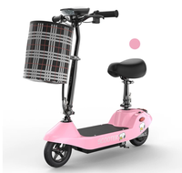 Nouvelle trottinette électrique pliable légère et portable avec pneus pleins et phare LED pour les trajets quotidiens