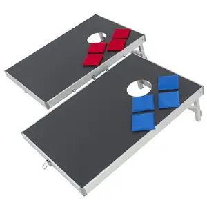 น้ำหนักเบา Alu Cornhole อลูมิเนียมถุงถั่วโยนเกม