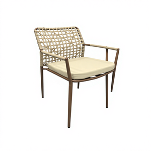 Ensemble <span class=keywords><strong>de</strong></span> salle à manger <span class=keywords><strong>de</strong></span> <span class=keywords><strong>jardin</strong></span> en rotin PE tressé durable avec table ronde en verre pour <span class=keywords><strong>jardin</strong></span>, patio, balcon - Product Image 3