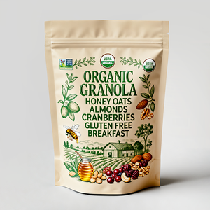 נייר קראפט מט "ח ביודתמתטי נייר קראפט לעמוד עד שקית כיס חוזרת מזון יבש פירות אגוזים אריזת מזון לחיות מחמד - Product Image 2