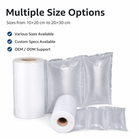 Rouleau de coussin d'air gonflable perforé en film PE, facile à déchirer, léger, pour emballage de produits fragiles et gain de place