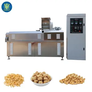 automatic soya chunks meat making machines soy protein making machine automatic vegetarian meat equipment