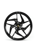 Nouvelles jantes en aluminium forgé GY Custom 6061-T6, noir brillant, directionnelles, 5 branches torsadées, Urus Huracan Aventador