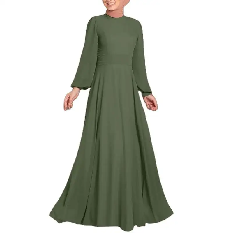 2023 이슬람 의류 긴 드레스 이슬람 의류 수제 고품질 겸손한 Abaya