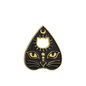 Custom Hard Creative Lapel Pins Metal Owl Badges Witchcraft Goth Enamel Pin