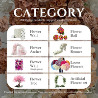 Weiß-Brauner Künstlicher Seiden-Rosen-Hortensien-Orchideen-Blumenbogen für Hochzeit, Abschlussfeier, Weihnachten, Neujahr, Hintergrunddekoration
