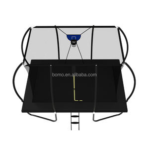 Zoshine Wind Resistant Polypropylene Soft Rectangular <strong>Trampoline</strong> with <strong>Anchor</strong> <strong>Kit</strong> and Safety Net for Outdoor Use - Product Image 2