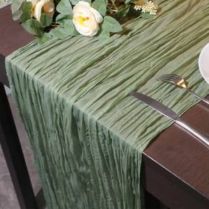 Di alta qualità moderna sedia fodere Cheesecloth Runner da tavolo per la decorazione di nozze - Product Image 2