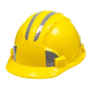Casque de sécurité de chantier à cinq nervures, classique/reflecteur, en ABS épaissi, respirant, anti-écrasement, vente directe usine - Product Image 3