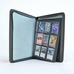 Álbum de Cuero Marrón Retro con 12 Bolsillos y Cierre, con Diseño de Dragón, para Guardar y Coleccionar Tarjetas de Juego - Product Image 4