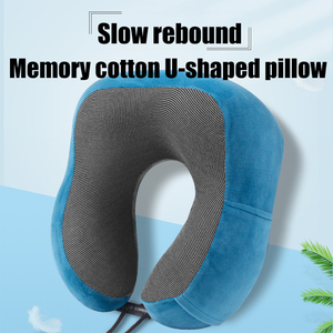Bantal Leher Ergonomis untuk Perjalanan dari Busa Memori dengan Kain Magnetik yang Dapat Dicuci dan Disesuaikan, Mendukung Leher - Product Image 2