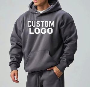 Sudadera con Capucha para Hombre, OEM ODM, 100% Algodón, 500gsm, Lisa, Talla Grande, Personalizable con Logotipo Impreso en Relieve, Unisex - Product Image 6
