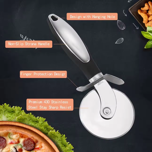 XLT roda pemotong Pizza baja tahan karat, alat pengiris Pizza <span class=keywords><strong>Super</strong></span> tajam-Pasta kustomisasi & Pizza