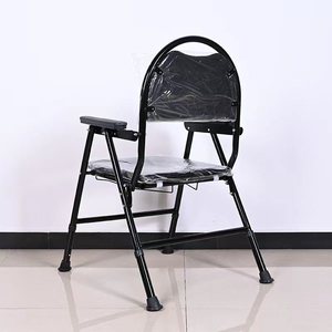 Home use elderly <b>folding</b> commode chair with bucket, non-slip, pregnant woman shower chair, squatting <b>stool</b> wholesale, adjustable - Product Image 3