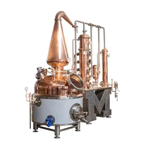 Macchina distillatrice di alcol Meto 200L 300L 400L 500L gin vodka whiskey stills distilleria attrezzature per la vendita