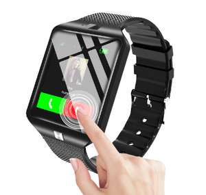 Smartwatch Unisex Quadrato TFT Android con Ricarica Magnetica <span class=keywords><strong>e</strong></span> Cinturino in Gomma, Lunga Durata della Batteria, Marca Naki - Product Image 1