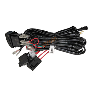 XIONGWEI XW-42 12V Kit Harness Strip LED, 40amp Relay 2 LEAD GRATIS Fuse Warping Switch tembaga konduktor karet jaket elektronik - Product Image 1
