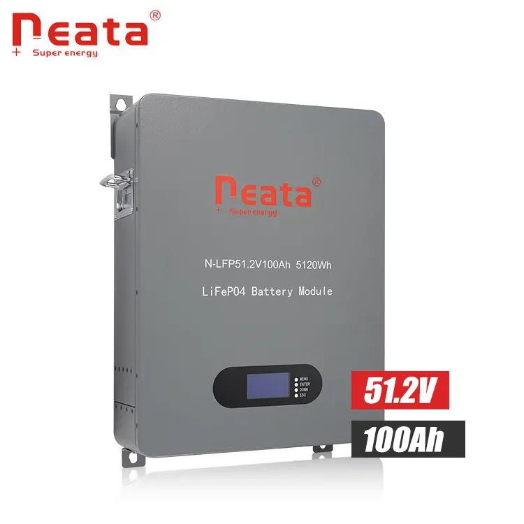 Neata Sản Phẩm Mới Pin Lithium 51.2V 100Ah Công Suất Lớn Gắn Tường Hệ Thống Năng Lượng Mặt Trời Gia Đình