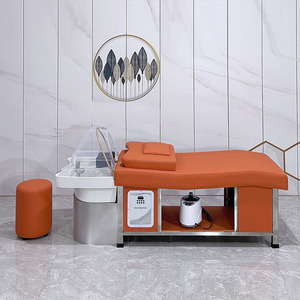 Fauteuil de lavage moderne à LED avec <span class=keywords><strong>bassin</strong></span> en céramique - Usage commercial pour hôtels et salles de bain, marque privée pour salons de beauté - Product Image 4