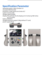 Console de jeu vidéo portable rétro R43 Pro, écran LED HD de 4,3 pouces