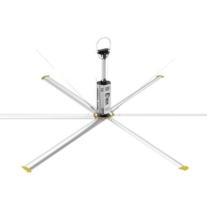 Ventilador de Techo Industrial Hengshuangda, Ventilador Axial de 7.3M, Eléctrico, de Aleación de Aluminio Plateado, 920 rpm, Rodamiento de Bolas, CA 220V~240V - Product Image 4