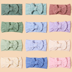 LIUCARE <strong>Baby</strong> Bow <strong>Headband</strong> 44 Colors European &amp; American Style Nylon Elastic Hairbands for 0-8 Years Kids - Product Image 6