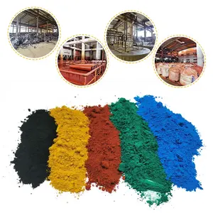 Ceramic industrial grade inorganic color iron oxide red pigment cement brick red paint iron oxide black 130 190 price