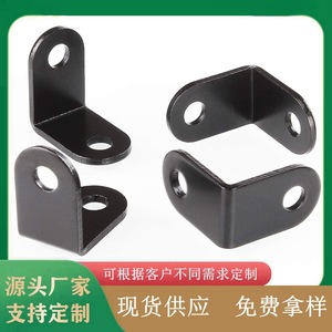 Supports d'angle en L en fer noir, connecteurs d'étagère à angle droit de 90 degrés, accessoires de quincaillerie robustes et durables - Product Image 5