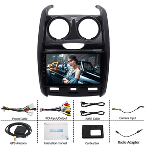 8 core 2 DIN Carplay Android Car <span class=keywords><strong>GPS</strong></span> navigation đa phương tiện Player với sao lưu máy ảnh cho Renault Dacia Khăn lau bụi 2015 2016 ~ 2018 - Product Image 2