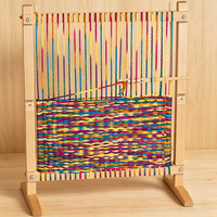 Nouveau métier à tisser en bois avec support réglable - Métier à tisser multi-artisanat : Cadre extra-large