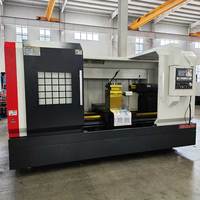 Tour CNC horizontal robuste HR CK61125 à 2 axes, commande GSK, 12 porte-outils, déplacement 500x530mm, précision 0.015mm, haute performance