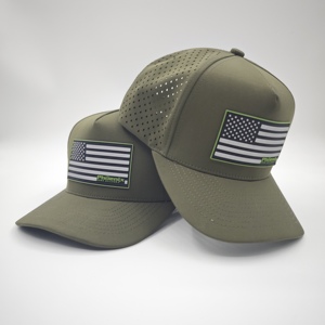 Casquette de baseball unisexe personnalisée avec logo découpé au laser, perforée, motif léopard tendance, imperméable et ajustable, style décontracté - Product Image 1
