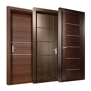 Porte intérieure <span class=keywords><strong>en</strong></span> bois massif insonorisée de couleur <span class=keywords><strong>café</strong></span> avec impression imitation bois de Somalie pour cour - Product Image 1