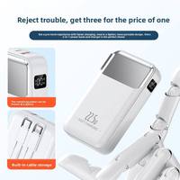 Batterie externe ultra-rapide Type-C 22,5 W au lithium polymère 20000 mAh haute capacité avec câble intégré pour la vente en gros