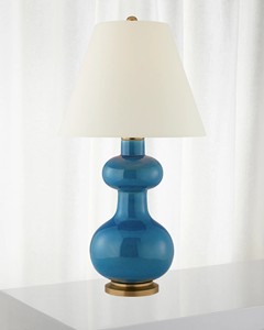 Lámpara de Cerámica Exclusiva Transfronteriza con Forma de Calabaza, Lámpara de Mesa Personalizada para Dormitorio Chino, Mesita de Noche y Sala de Estar, Decorativa, 1 unidad - Product Image 1