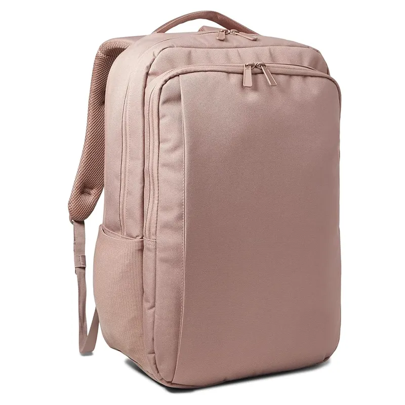 600D polyester pink book bag laptop backpack business 15.6 inches waterproof casual bagpack for women