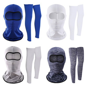 Nylon Ice Silk Full Face <b>Sunscreen</b> Mask With Leg Covers For Men Cycling Outdoor UV Protection Sport Wear Cool Quick Dry - Product Image 3