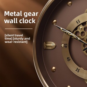 <span class=keywords><strong>Orologio</strong></span> da <span class=keywords><strong>Parete</strong></span> in Metallo Rotondo Creativo Retrò Americano di Alta Gamma 45cm con <span class=keywords><strong>Ingranaggi</strong></span> Dinamici per Arredamento Casa <span class=keywords><strong>Orologio</strong></span> da <span class=keywords><strong>Parete</strong></span> Silenzioso con <span class=keywords><strong>Ingranaggi</strong></span> Mobili Stile Antico - Product Image 4