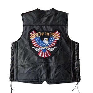 <span class=keywords><strong>Gilet</strong></span> da Moto Americano Personalizzato con Logo, <span class=keywords><strong>Gilet</strong></span> in <span class=keywords><strong>Pelle</strong></span> con Badge Ricamato, <span class=keywords><strong>Gilet</strong></span> da <span class=keywords><strong>Uomo</strong></span> all'Ingrosso - Product Image 6